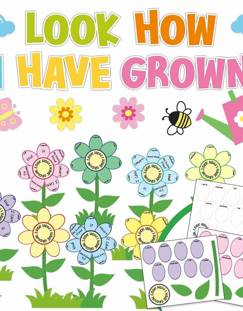 Load image into Gallery viewer, 182PCS Spring Bulletin Board Decorations Set Flowers Floral Classroom Decor

