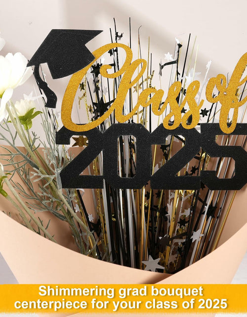 Load image into Gallery viewer, Graduation Decorations Class of 2025 23pcs Blue Gold Centerpiece Sticks
