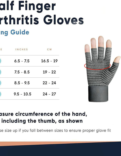 Load image into Gallery viewer, VigorGlove Copper Fit Arthritis Gloves Adjustable Belt Anti-Slip Black 2P Size S
