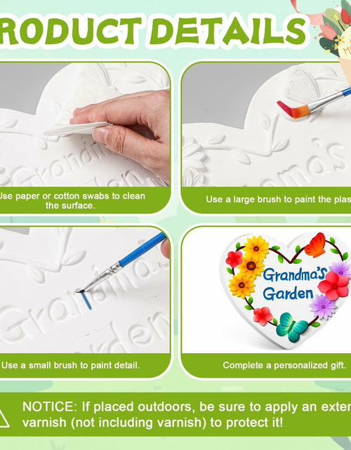 Load image into Gallery viewer, Juexica Grandma's Garden Stepping Stone DIY Paint Kit 10.4 Inch
