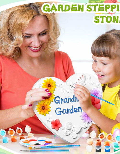 Load image into Gallery viewer, Juexica Grandma's Garden Stepping Stone DIY Paint Kit 10.4 Inch
