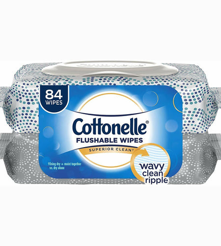 BestBy06/27 Cottonelle Fresh Care Flushable Cleansing Cloths 1-Ply White 84 Pack
