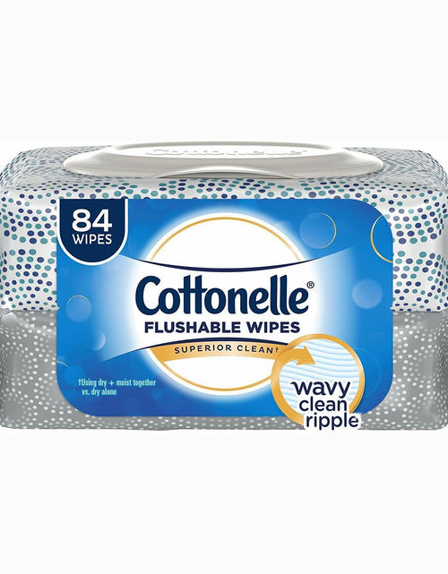 Load image into Gallery viewer, BestBy06/27 Cottonelle Fresh Care Flushable Cleansing Cloths 1-Ply White 84 Pack
