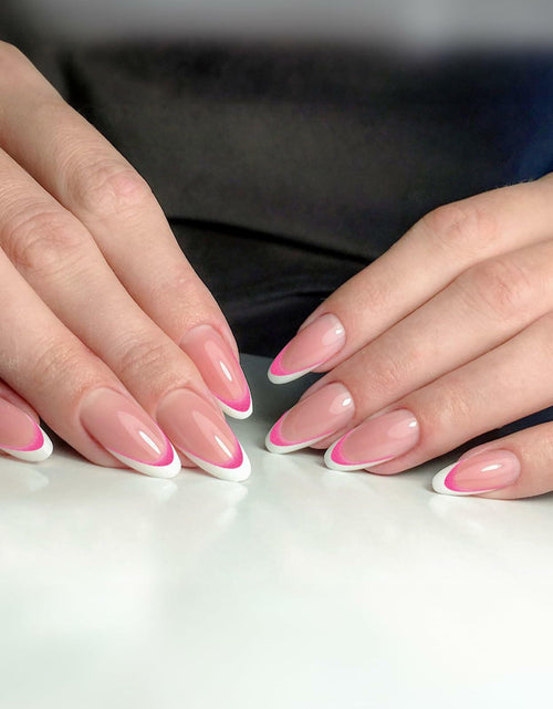Load image into Gallery viewer, Lnngub Nail Art Stickers French Gradient Stripes White 12 Sheets
