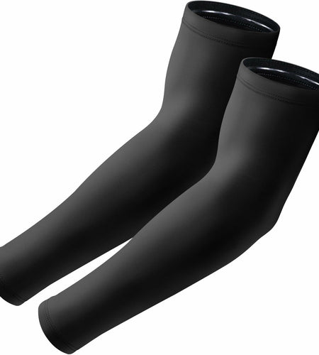 Aprilswan UV Sun Protection Arm Sleeves Non Slip Compression Black 1 Pair