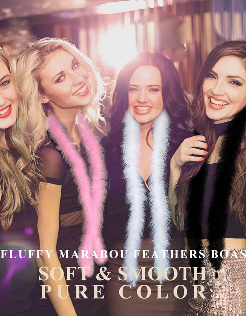 Load image into Gallery viewer, Fluffy Feather Boas with Body Face Glitter Gel Pink Party Favors Decor
