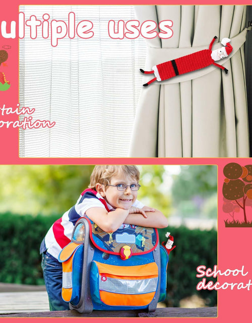 Load image into Gallery viewer, Crochet Santa Bookmark Kawaii 3D Christmas Gift for Kids Women
