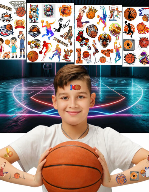 Load image into Gallery viewer, Basketball Temporary Tattoos Party Favors Kids Gift 0.04lb Pack
