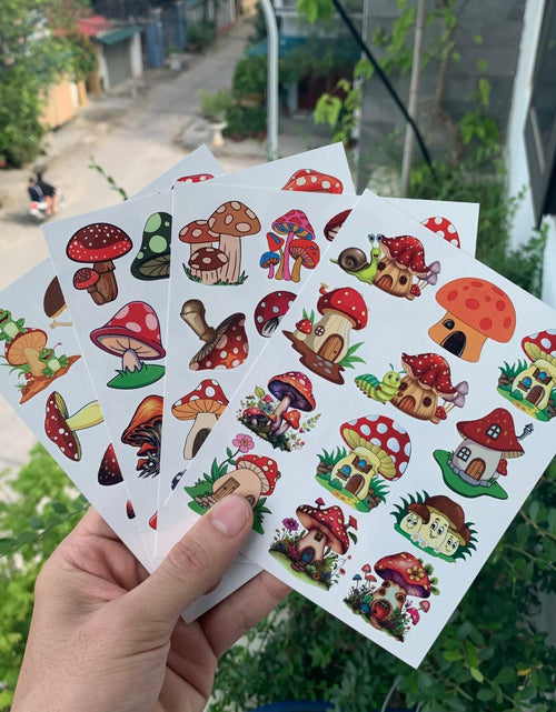 Load image into Gallery viewer, Mushroom Temporary Tattoos 50Pcs Cute Funny Stickers for Kids Boys Girls
