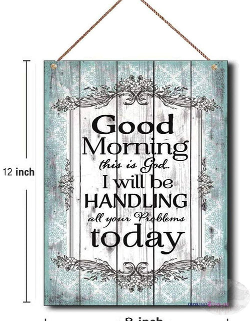 Load image into Gallery viewer, Retro Wooden Sign Coffee and Jesus Wall Art Decor 8x12 Inch

