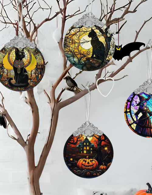 Load image into Gallery viewer, The Haunted House Stained Glass Christmas Ornament Holiday Decoration
