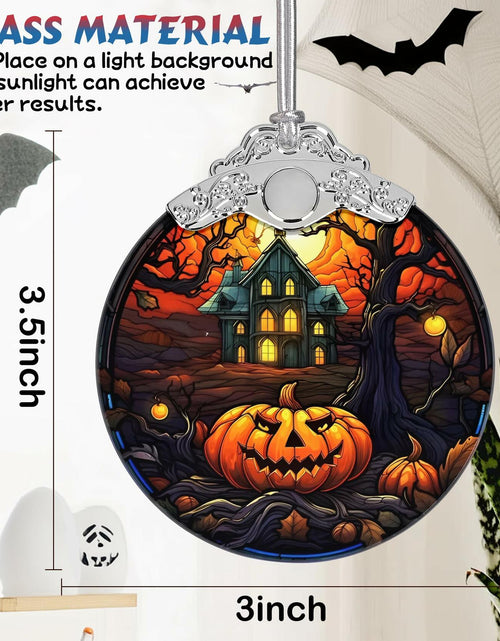 Load image into Gallery viewer, The Haunted House Stained Glass Christmas Ornament Holiday Decoration
