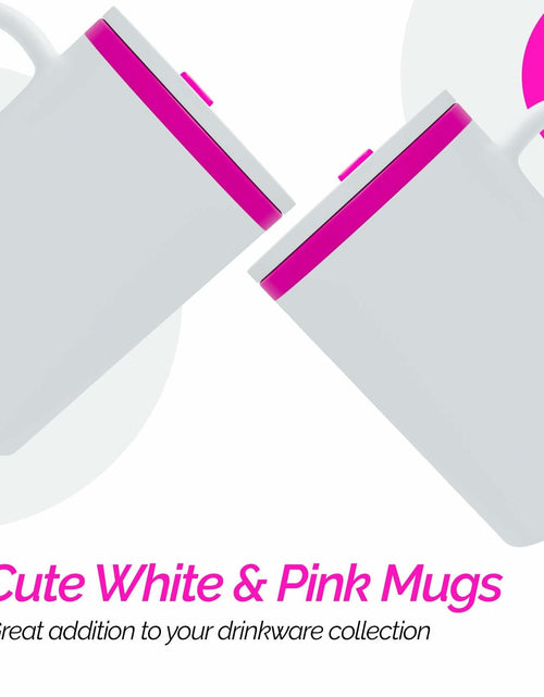 Load image into Gallery viewer, Copco Desk Mug 16 oz Double-Wall Insulated Spill-Resistant Pink BPA-Free
