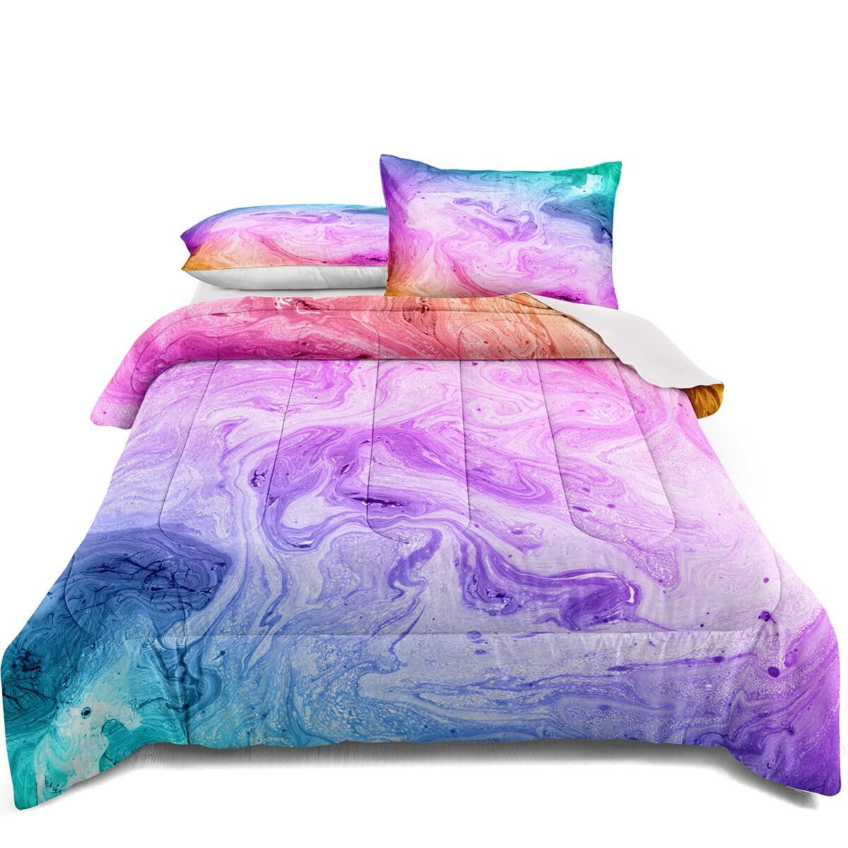 lris Bedding Ocean Beach Comforter Set Queen Teal 1 Comforter 2 Pillowcases