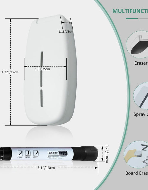 Load image into Gallery viewer, ZHIDIAN Dry Erase Board Eraser with Spray White Microfiber Pads
