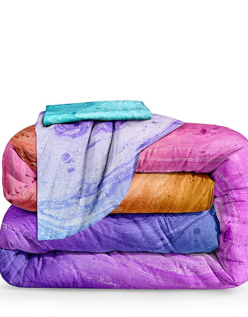 Load image into Gallery viewer, lris Bedding Ocean Beach Comforter Set Queen Teal 1 Comforter 2 Pillowcases
