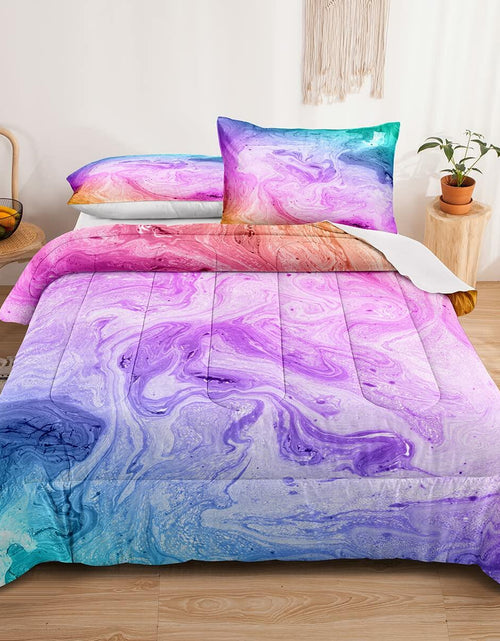 Load image into Gallery viewer, lris Bedding Ocean Beach Comforter Set Queen Teal 1 Comforter 2 Pillowcases
