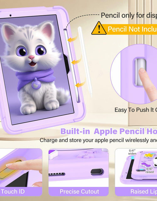 Load image into Gallery viewer, TOMORRY iPad Air 11 Inch Case M3 2025 M2 2024 Purple Tempered Glass
