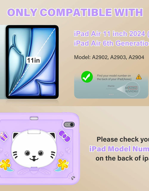 Load image into Gallery viewer, TOMORRY iPad Air 11 Inch Case M3 2025 M2 2024 Purple Tempered Glass
