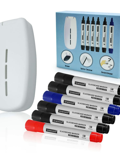 Load image into Gallery viewer, ZHIDIAN Dry Erase Board Eraser with Spray White Microfiber Pads
