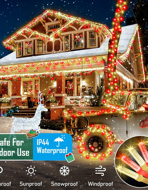 Load image into Gallery viewer, Heceltt 1140 LED 449FT Outdoor String Lights 8 Modes Timer IP44 Red Warm White
