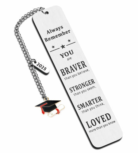 LovizoL Class of 2025 Graduation Bookmark Inspirational Christian Gift