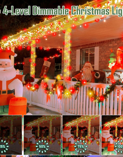 Load image into Gallery viewer, Heceltt 1140 LED 449FT Outdoor String Lights 8 Modes Timer IP44 Red Warm White
