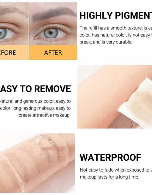 Load image into Gallery viewer, Magic Microblade Eyebrow Pen 4-Tip Precise Contouring Waterproof 2Pcs Black
