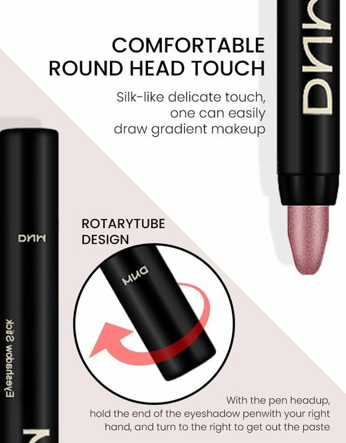 Load image into Gallery viewer, evpct 2Pcs Cream Waterproof Eyeshadow Sticks Set Rose Shimmer Matte 27+27
