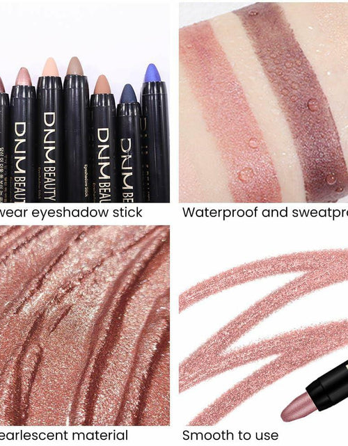 Load image into Gallery viewer, evpct 2Pcs Cream Waterproof Eyeshadow Sticks Set Rose Shimmer Matte 27+27
