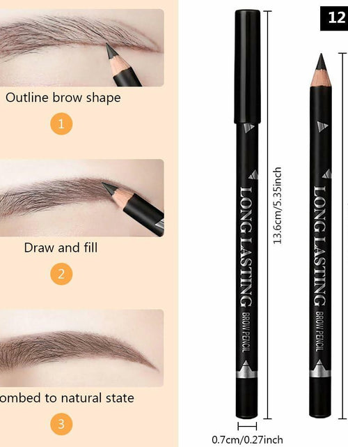 Load image into Gallery viewer, Magic Microblade Eyebrow Pen 4-Tip Precise Contouring Waterproof 2Pcs Black
