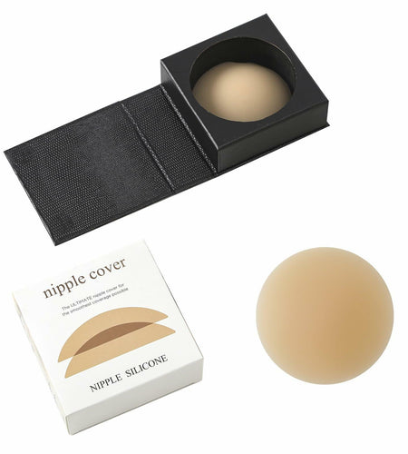 Okeyloge Silicone Nipple Covers Invisible Reusable Medium Caramel 2 Count Size M