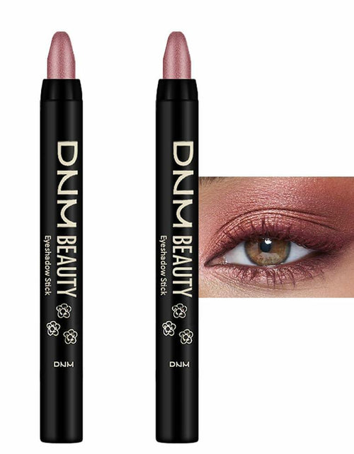 Load image into Gallery viewer, evpct 2Pcs Cream Waterproof Eyeshadow Sticks Set Rose Shimmer Matte 27+27
