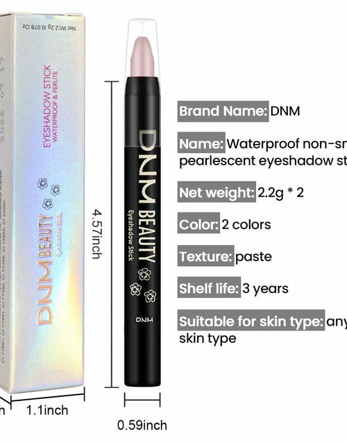 Load image into Gallery viewer, evpct 2Pcs Cream Waterproof Eyeshadow Sticks Set Rose Shimmer Matte 27+27
