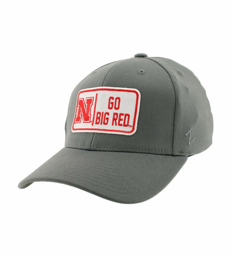 ZHATS Men's NCAA Officially Licensed Fitted Hat ZH Patch Gray Size L