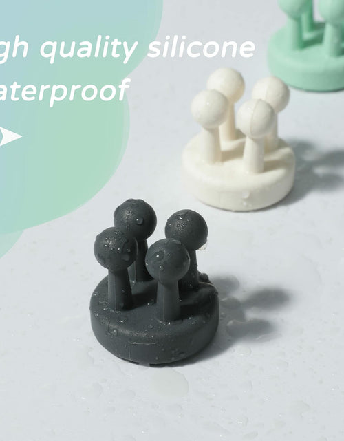 Load image into Gallery viewer, 3 Pcs Silicone Toothbrush &amp; Razor Holder Waterproof Self Adhesive Hook

