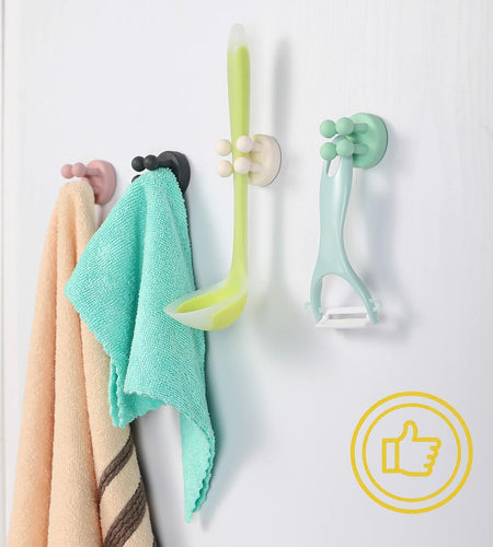 3 Pcs Silicone Toothbrush & Razor Holder Waterproof Self Adhesive Hook