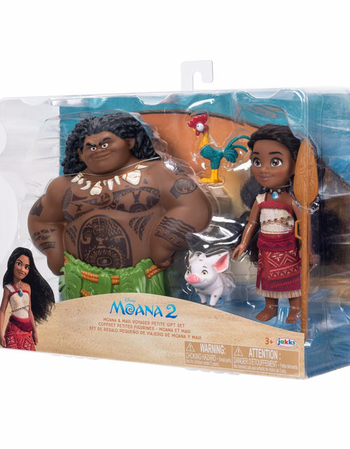 Load image into Gallery viewer, Disney Moana 2-Piece Doll Set Moana &amp; Maui 6-Inch with Pua &amp; Hei Hei
