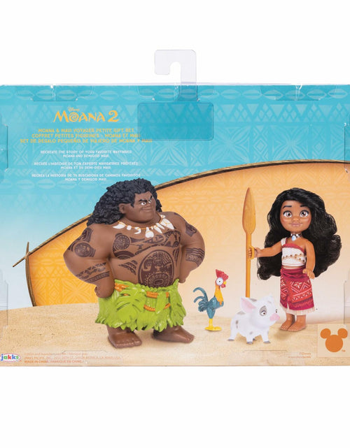 Load image into Gallery viewer, Disney Moana 2-Piece Doll Set Moana &amp; Maui 6-Inch with Pua &amp; Hei Hei
