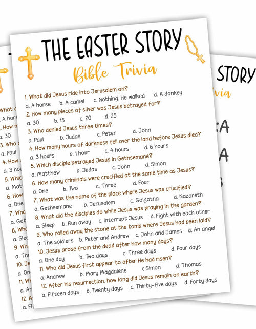 Load image into Gallery viewer, The Easter Story Bible Game Cards Christian Party Game 20 Pcs
