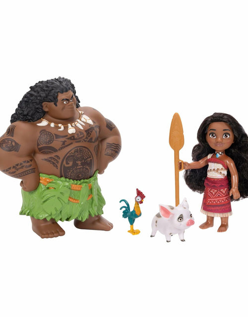 Load image into Gallery viewer, Disney Moana 2-Piece Doll Set Moana &amp; Maui 6-Inch with Pua &amp; Hei Hei
