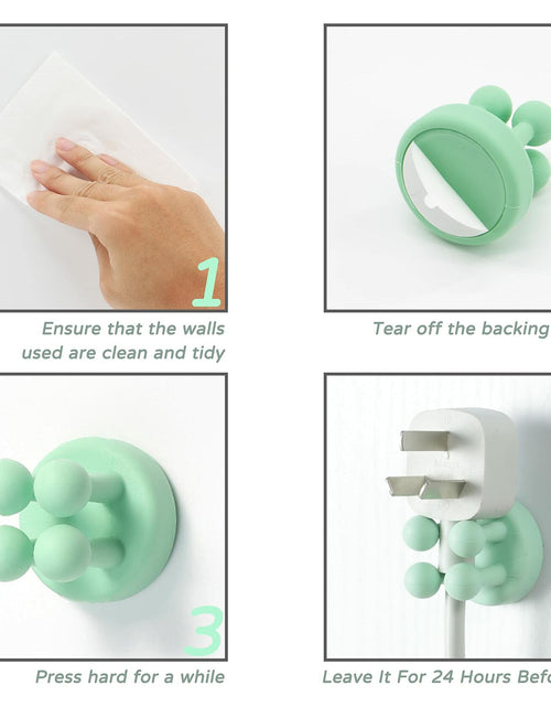 Load image into Gallery viewer, 3 Pcs Silicone Toothbrush &amp; Razor Holder Waterproof Self Adhesive Hook

