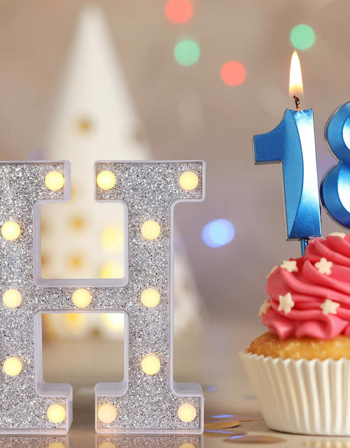 Load image into Gallery viewer, Foaky Silver Light Up Letter X Party Decoration Birthday Christmas Gift
