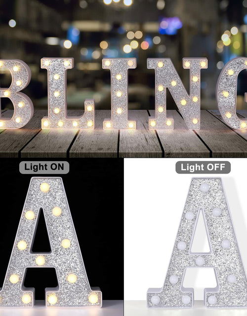 Load image into Gallery viewer, Foaky Silver Light Up Letter X Party Decoration Birthday Christmas Gift
