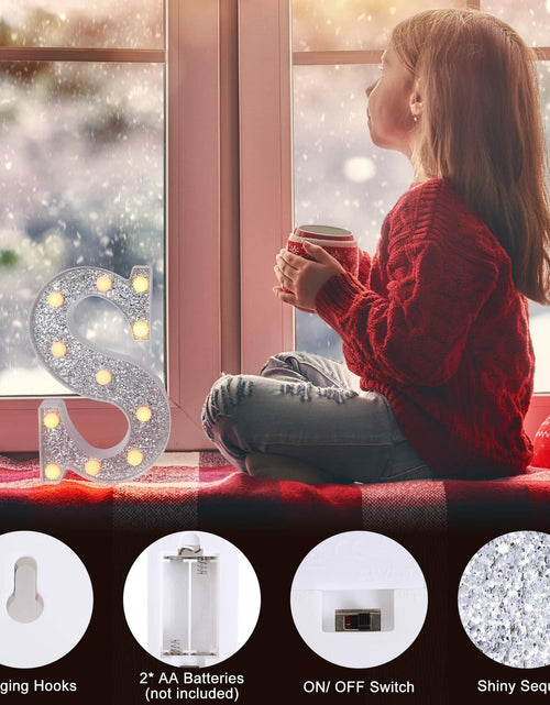 Load image into Gallery viewer, Foaky Silver Light Up Letter X Party Decoration Birthday Christmas Gift
