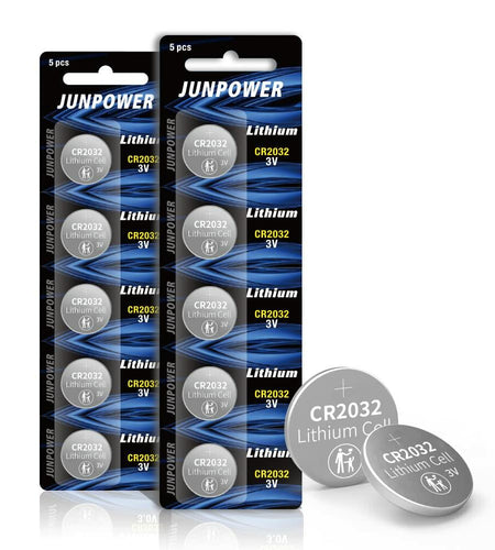 JUNPOWER PGSONIC CR2032 3V Lithium Battery 10pcs