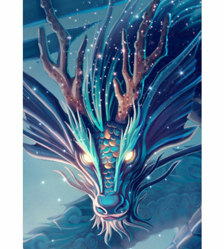 BESTING Diamond Art Kit Chinese Dragon 5D Painting Full Round Drill 5x7 Inch