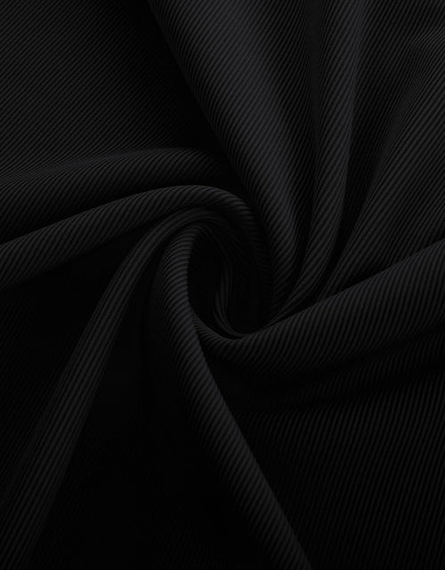 Load image into Gallery viewer, Womens Ruffle Sleeve V Neck Fitted Blouse Top Black Size 2XL
