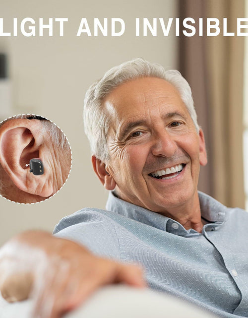 Load image into Gallery viewer, OTC Rechargeable Hearing Aids for Seniors Noise Cancellation In-Ear Black
