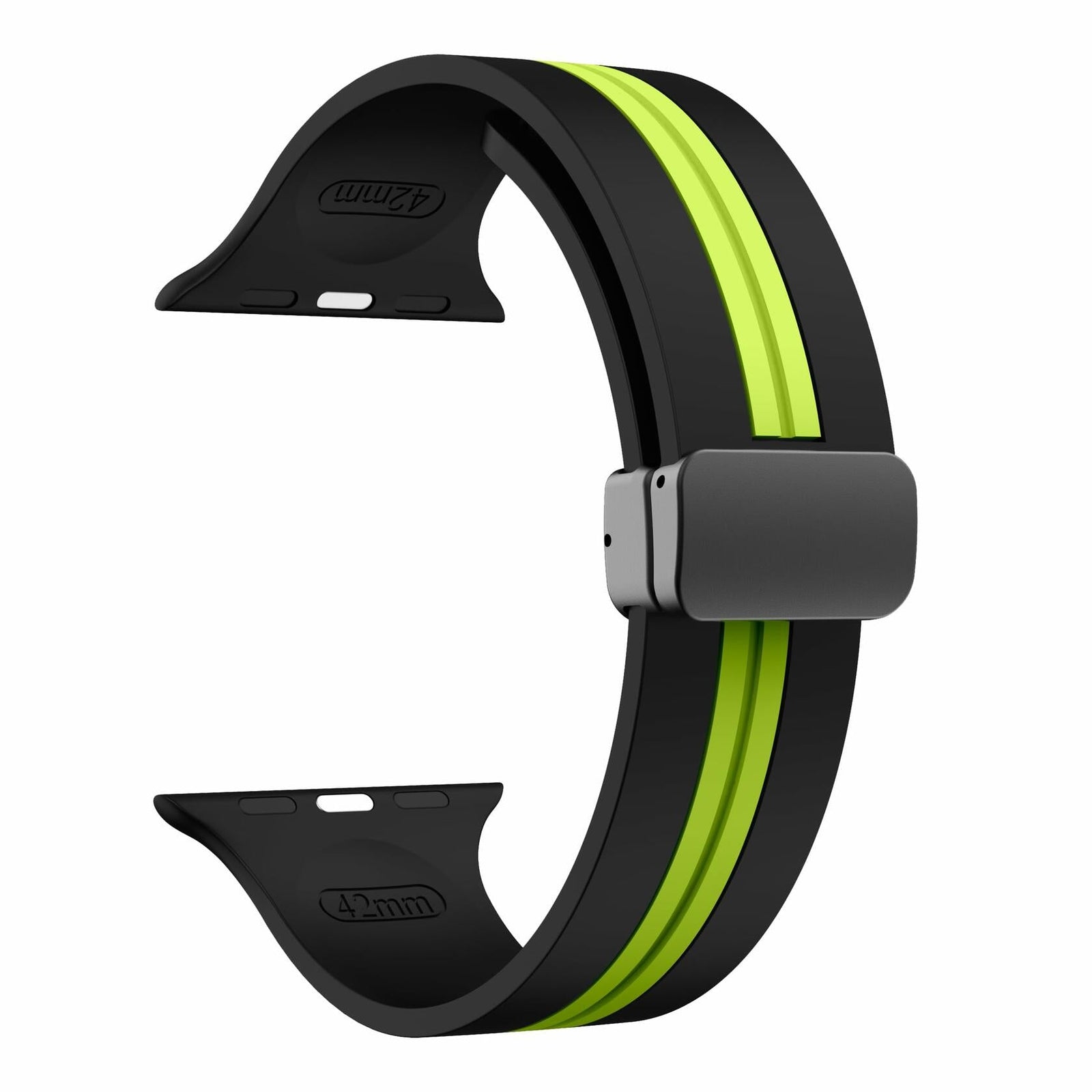 LYSMVIVI Magnetic Silicone Sport Band Compatible Apple Watch 38-49mm Unisex